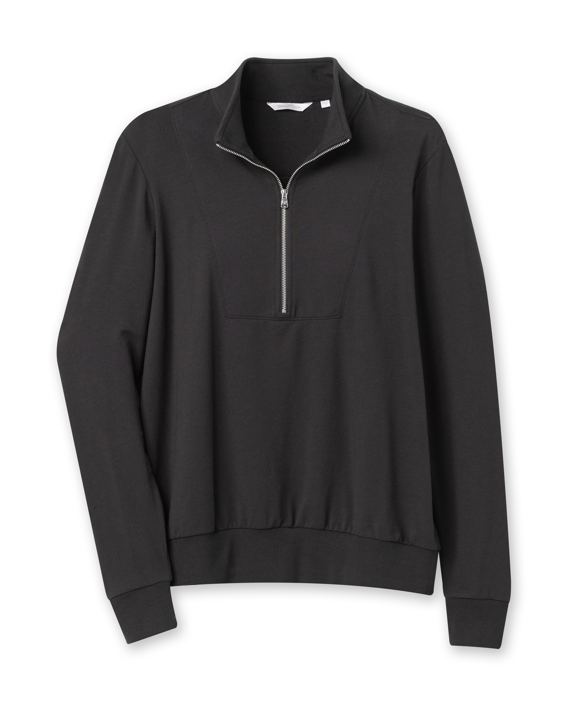 Straight Down Penny Half Zip - Black