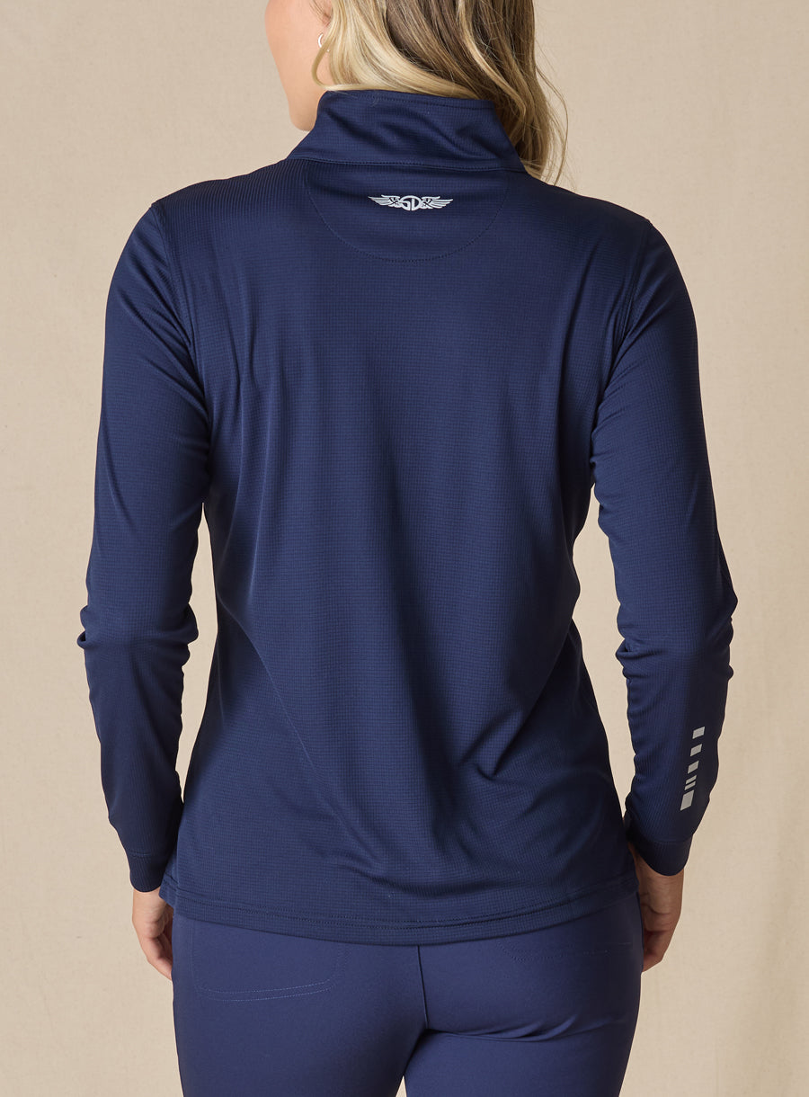 Straight Down Aero Quarter Zip - New Indigo