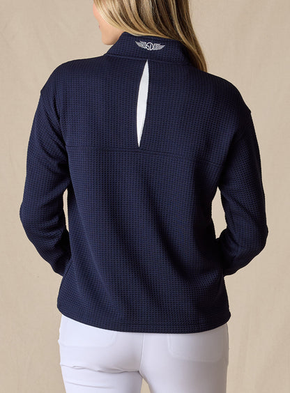 Straight Down Opal Half Zip - Indigo