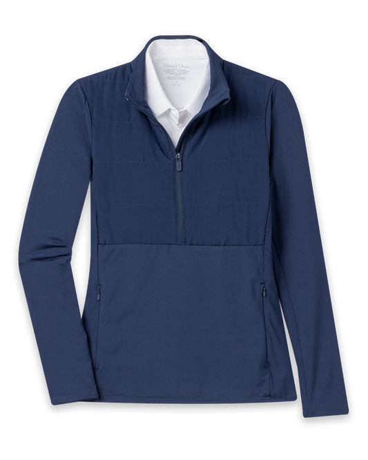 Straight Down Althea Half Zip - New Indigo