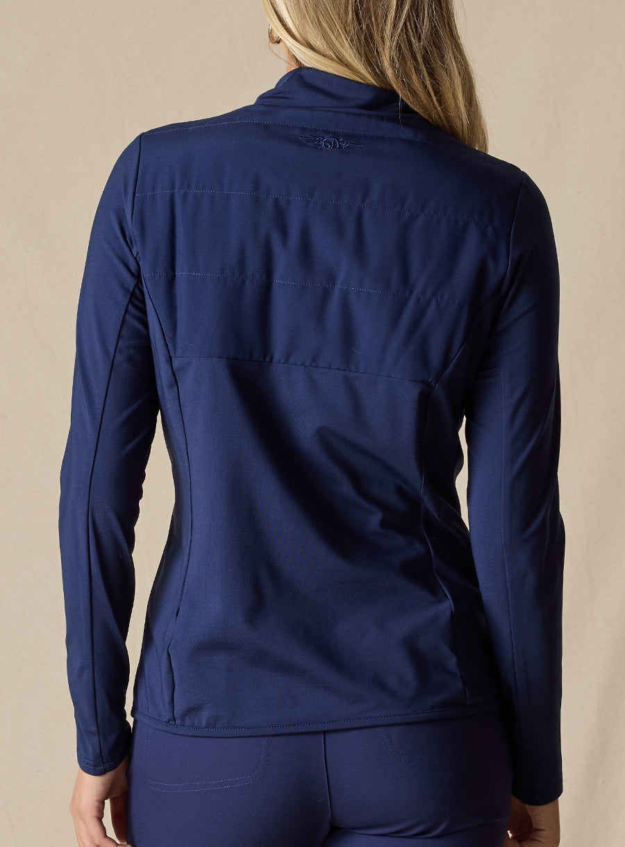 Straight Down Althea Half Zip - New Indigo