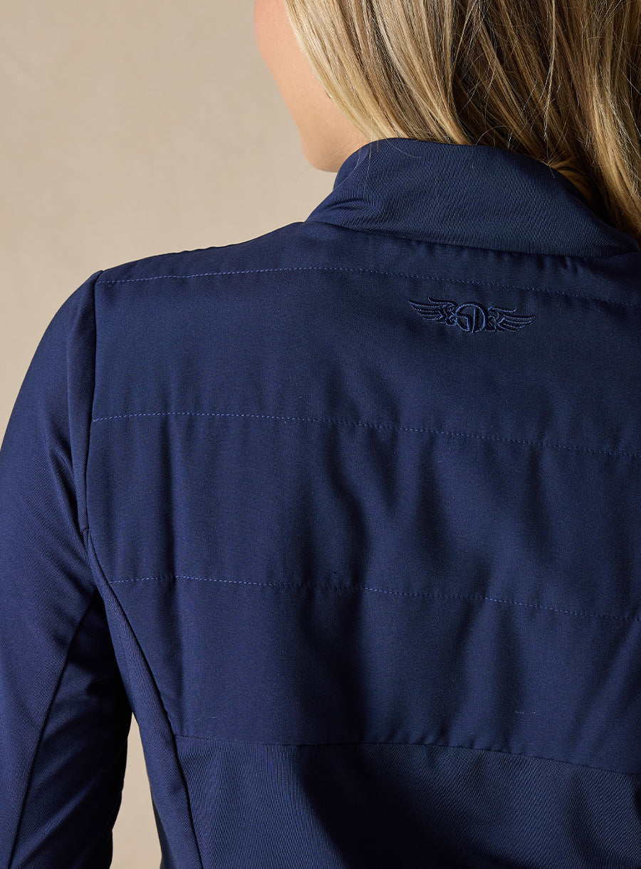 Straight Down Althea Half Zip - New Indigo