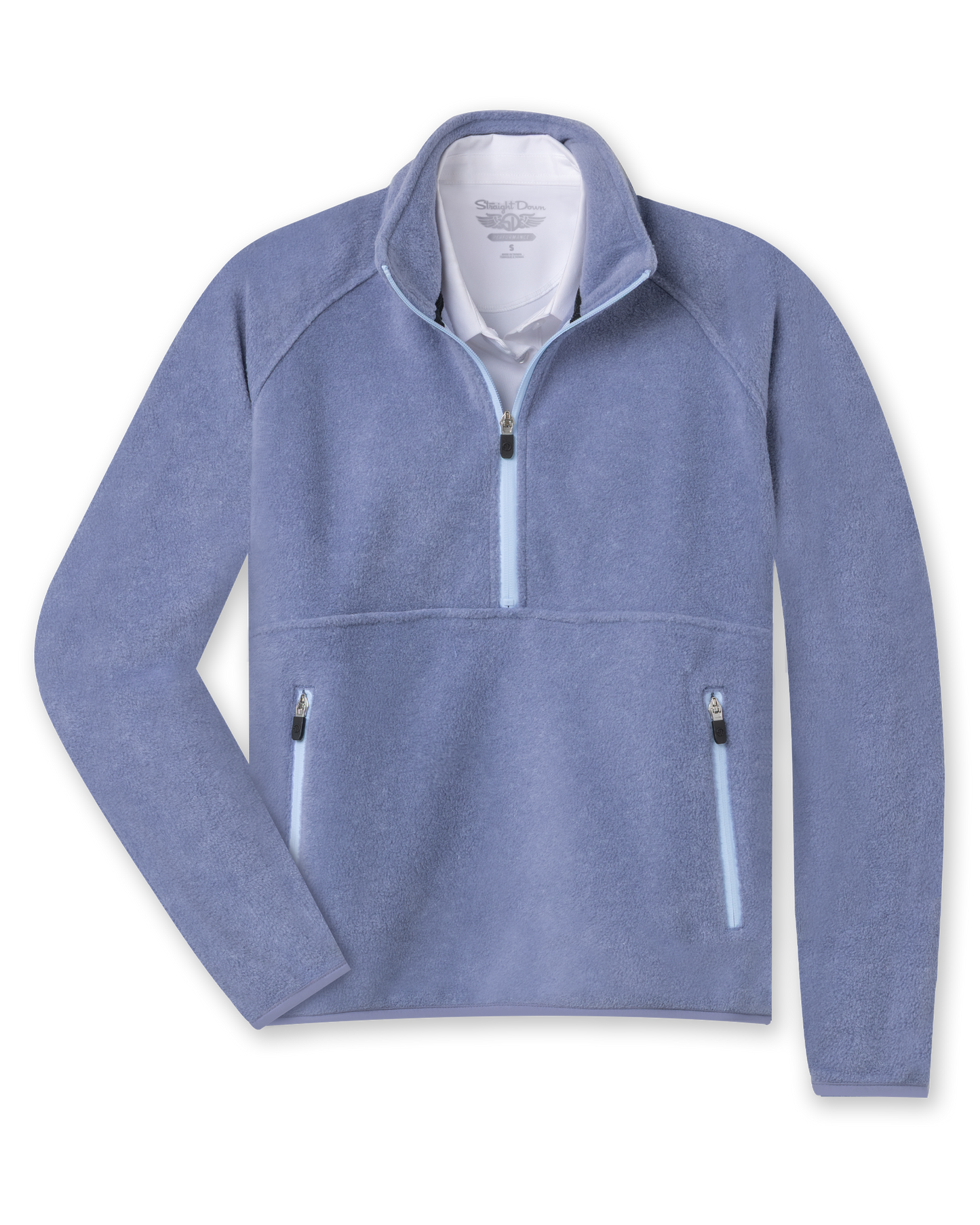 Straight Down Cerro Quarter Zip - Bluestone