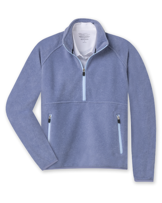 Straight Down Cerro Quarter Zip - Bluestone