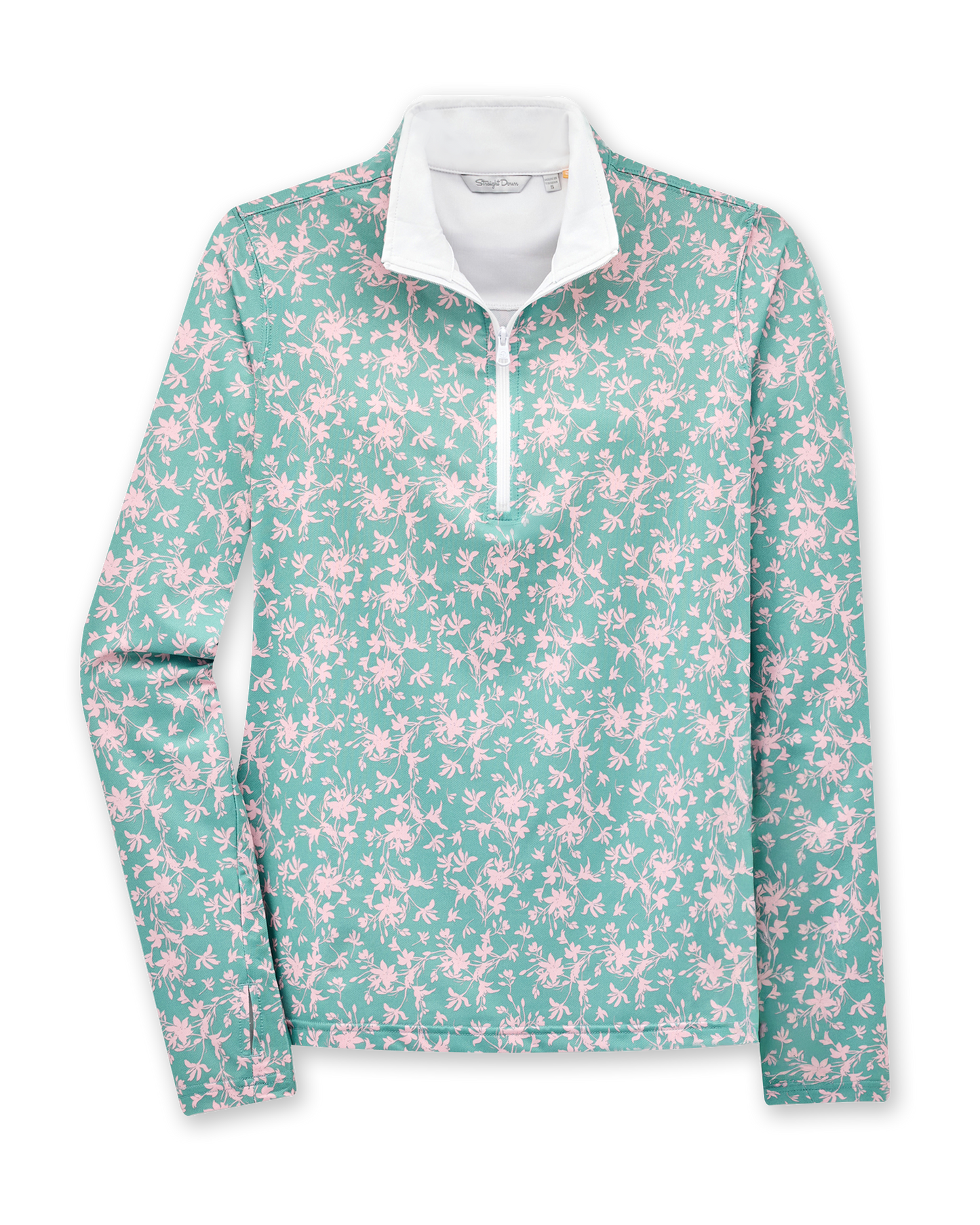 Straight Down Ava Quarter Zip - Sea Green