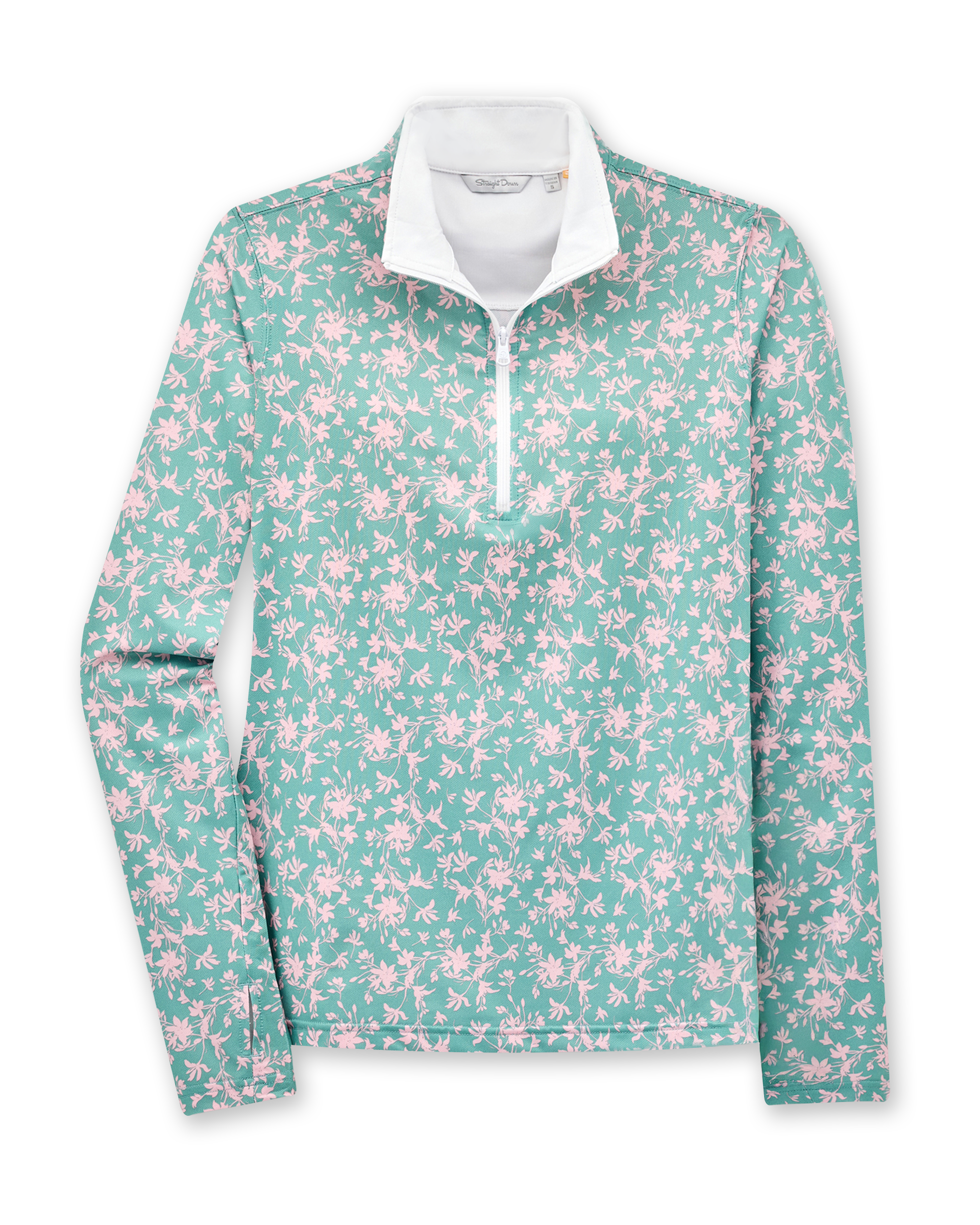 Straight Down Ava Quarter Zip - Sea Green