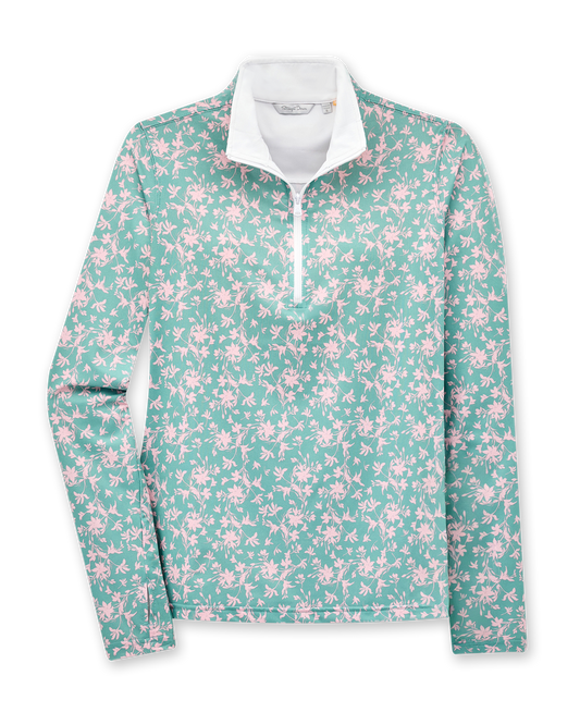 Straight Down Ava Quarter Zip - Sea Green