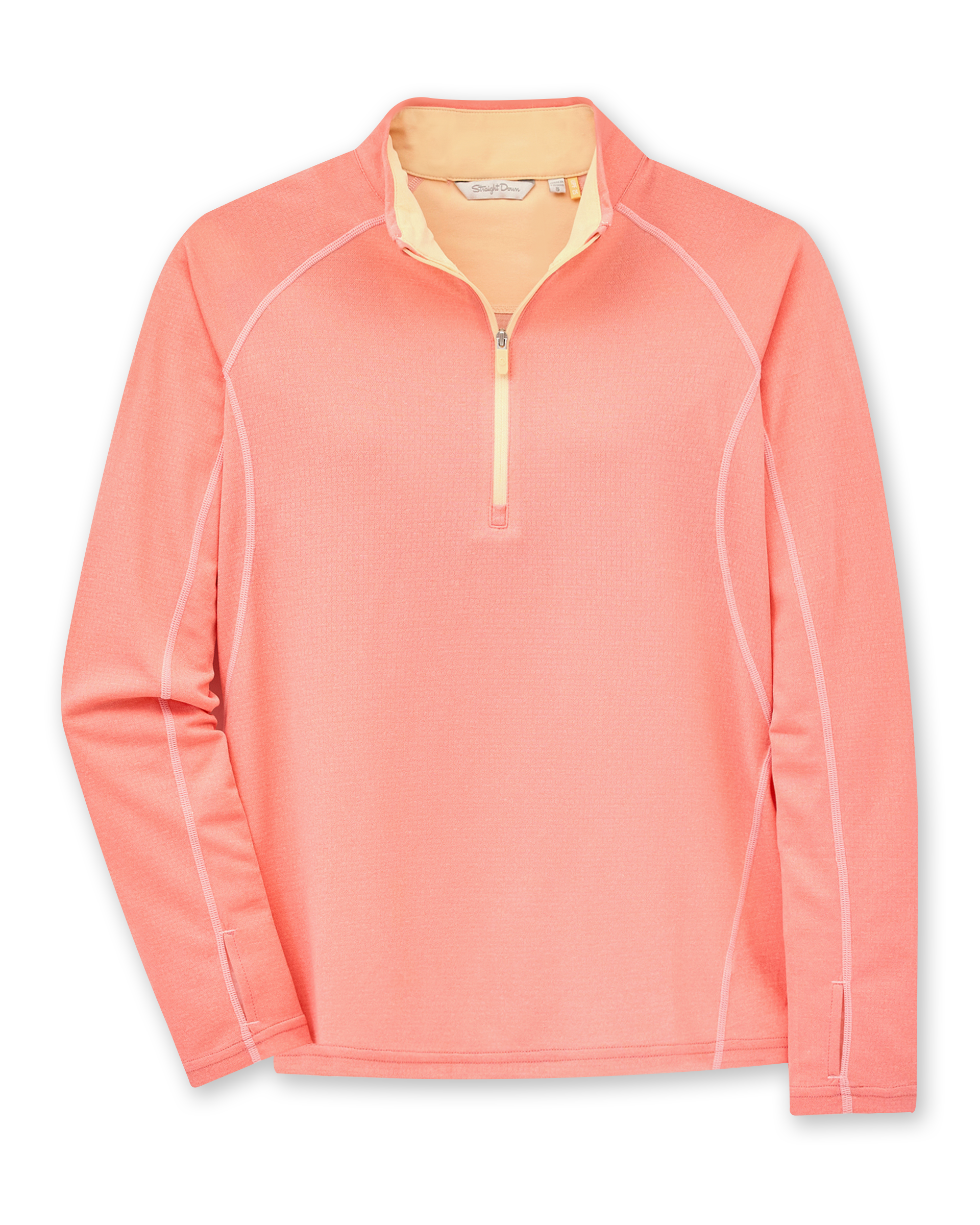 Straight Down Anza Quarter Zip - Grapefruit