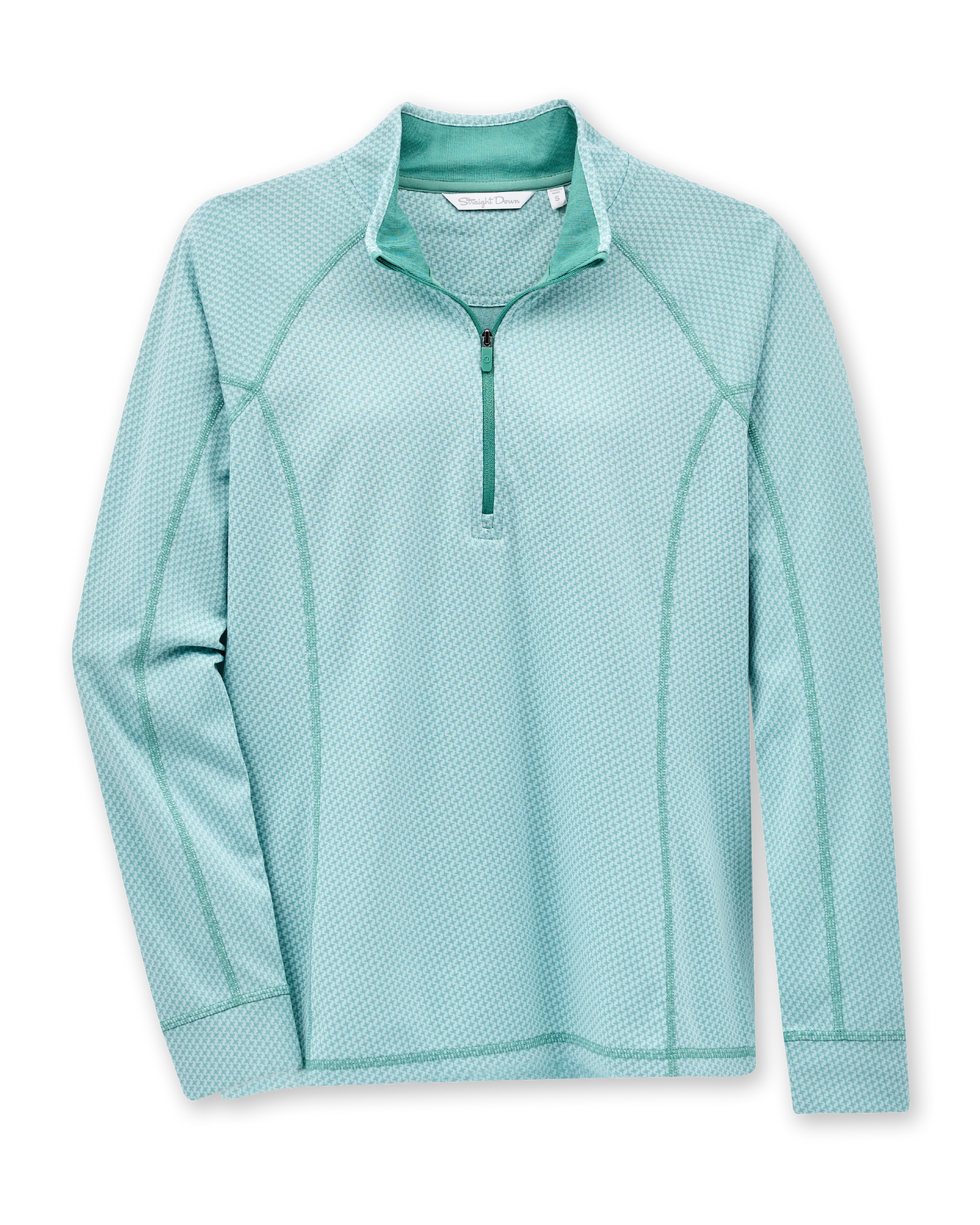Straight Down Witney Quarter Zip - Sea Green