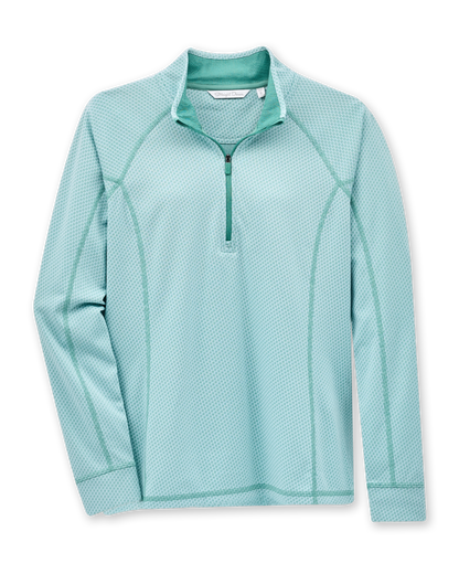 Straight Down Witney Quarter Zip - Sea Green