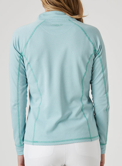 Straight Down Witney Quarter Zip - Sea Green
