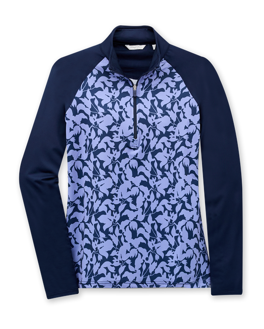 Straight Down Mabel Quarter Zip - New Indigo