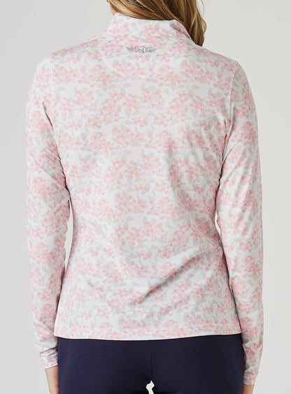 Straight Down Alabama Quarter Zip - Flamingo