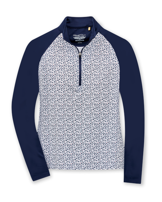 Straight Down Daizee Quarter Zip - New Indigo