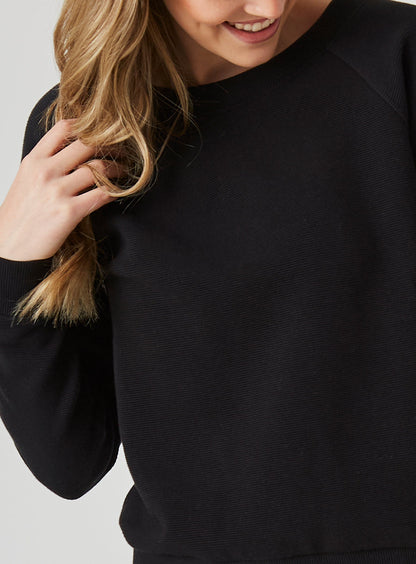 Straight Down Delia Sweatshirt - Black