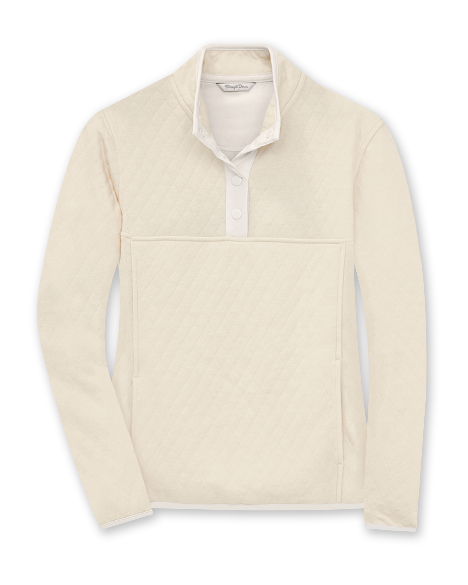 Straight Down Presley Quarter Snap Pullover - Cream