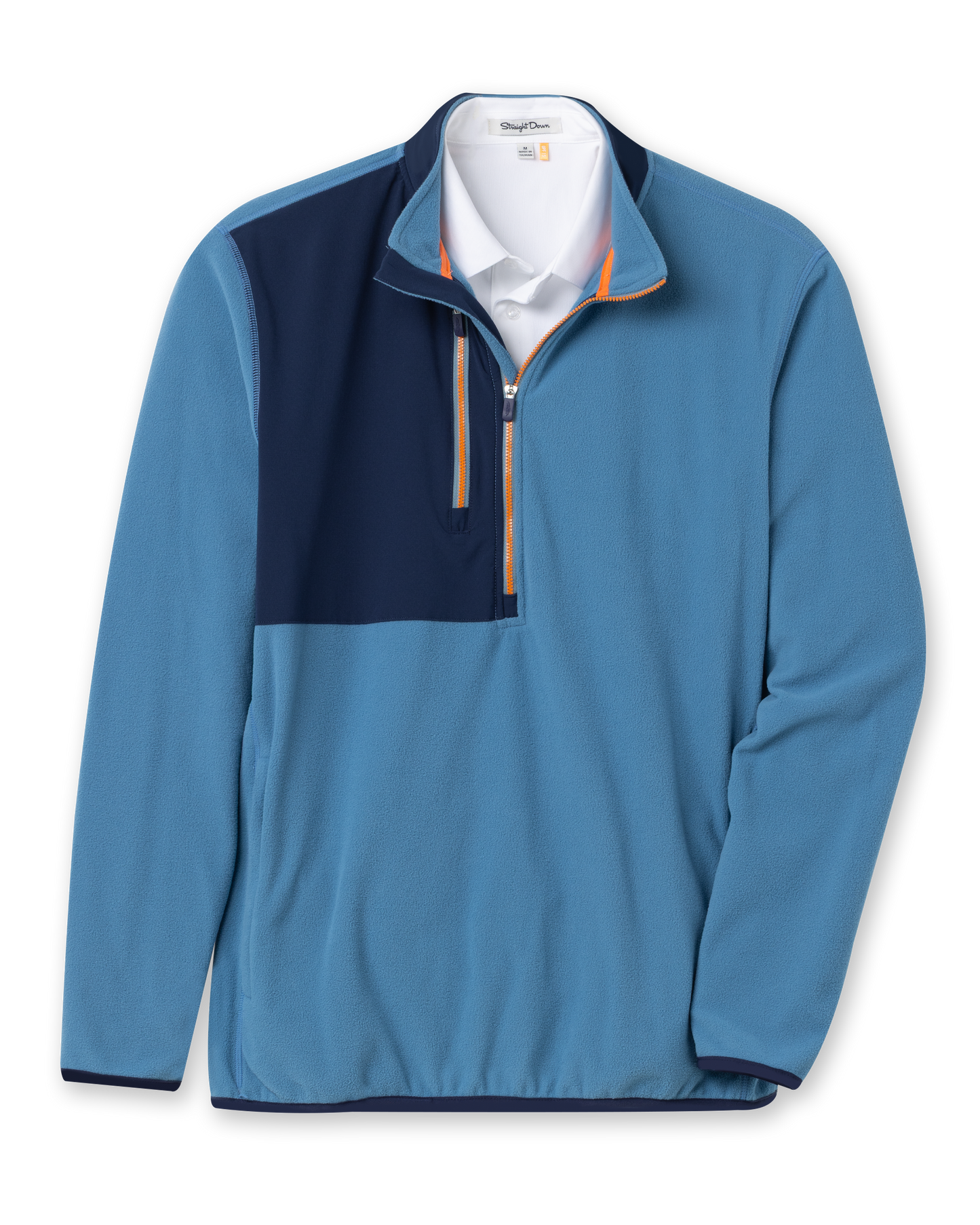 Straight Down Moonstone Quarter Zip - Petrol