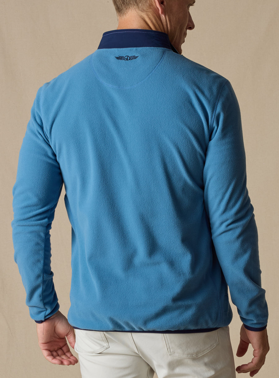 Straight Down Moonstone Quarter Zip - Petrol