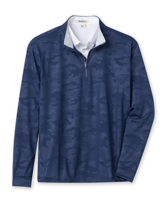 Straight Down Sherman Quarter Zip - New Indigo