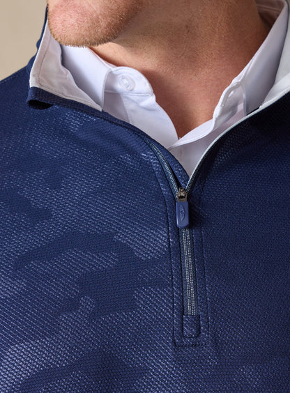 Straight Down Sherman Quarter Zip - New Indigo