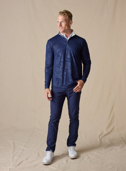 Straight Down Sherman Quarter Zip - New Indigo