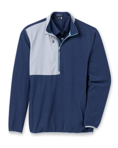 Straight Down Moonstone Quarter Zip - New Indigo