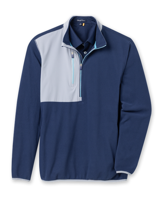 Straight Down Moonstone Quarter Zip - New Indigo
