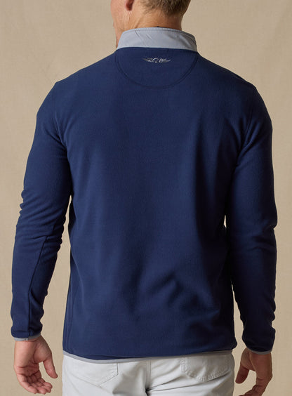 Straight Down Moonstone Quarter Zip - New Indigo