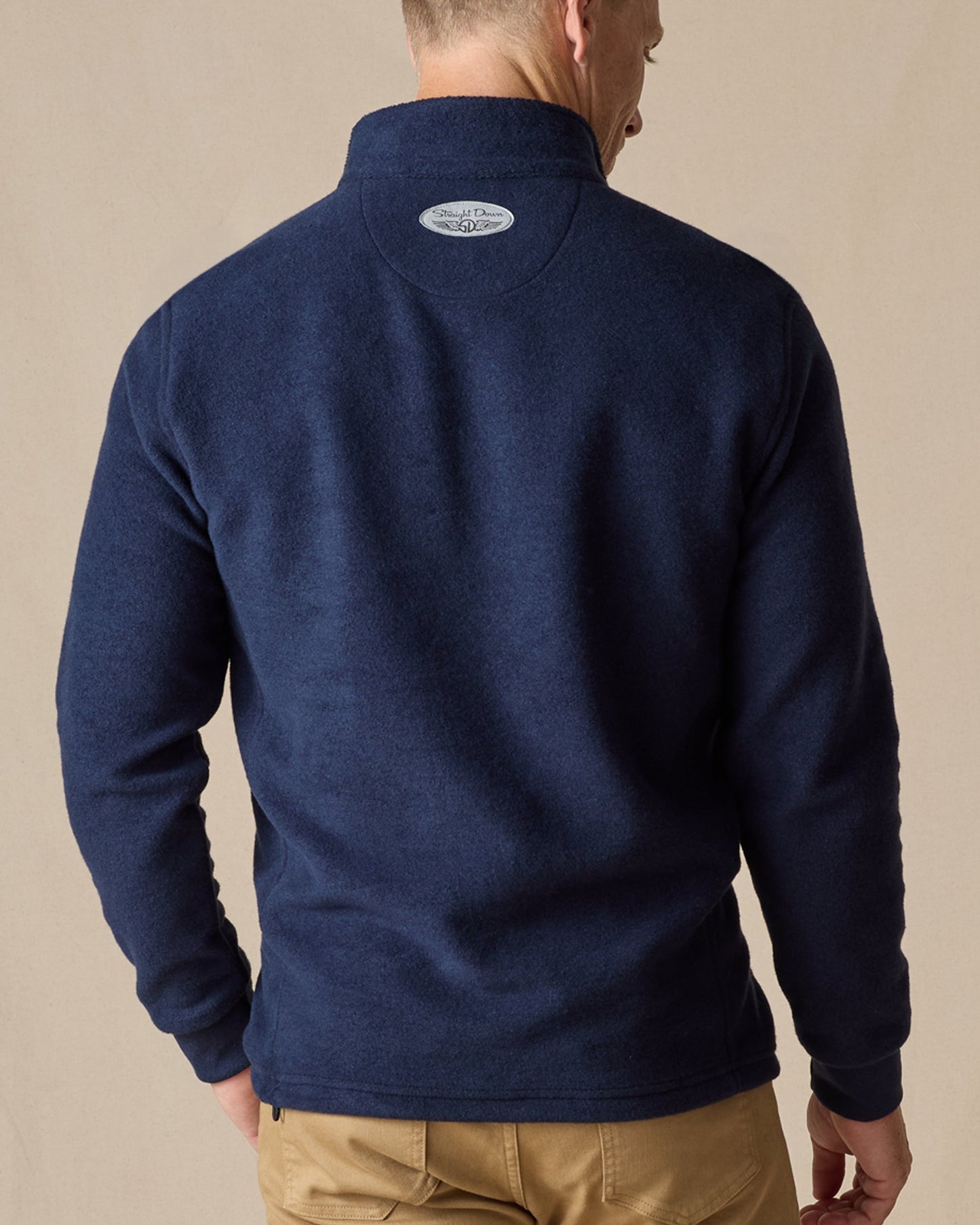 Straight Down Leucadia Quarter Snap Pullover - Indigo