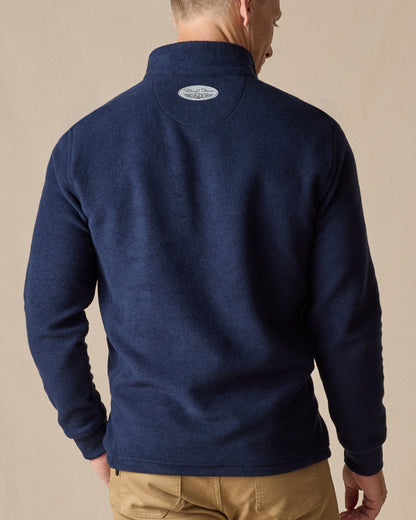 Straight Down Leucadia Quarter Snap Pullover - Indigo