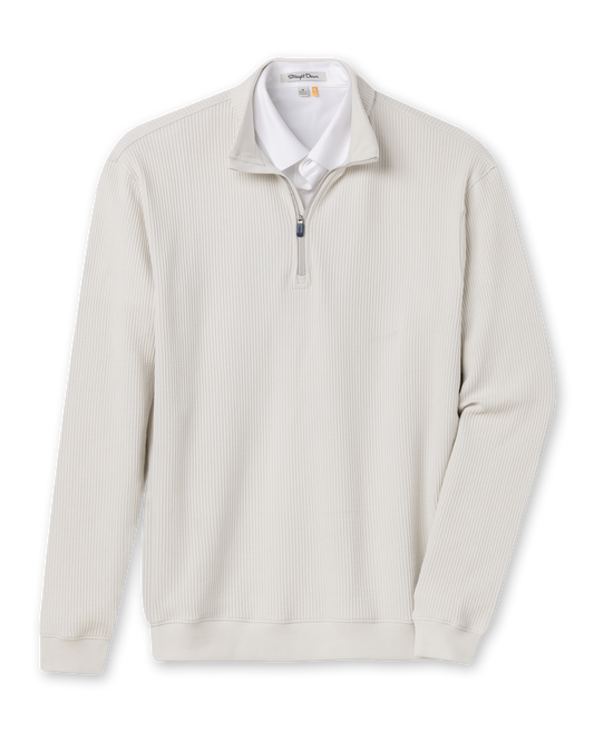 Straight Down Cambria Quarter Zip - Stone