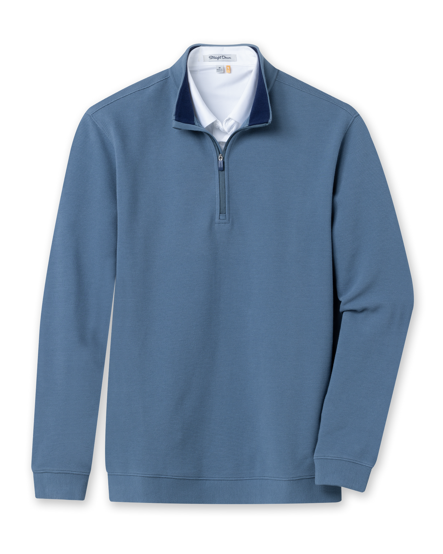 Straight Down Catalina Quarter Zip - Deep Sea