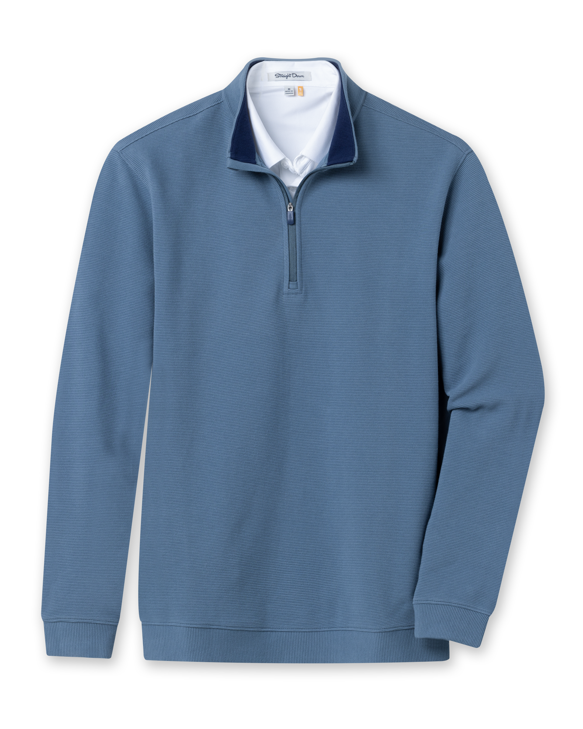 Straight Down Catalina Quarter Zip - Deep Sea