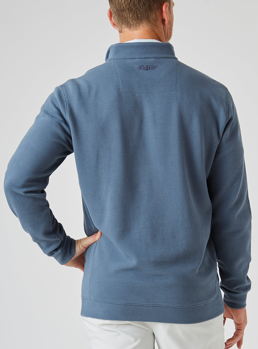 Straight Down Catalina Quarter Zip - Deep Sea
