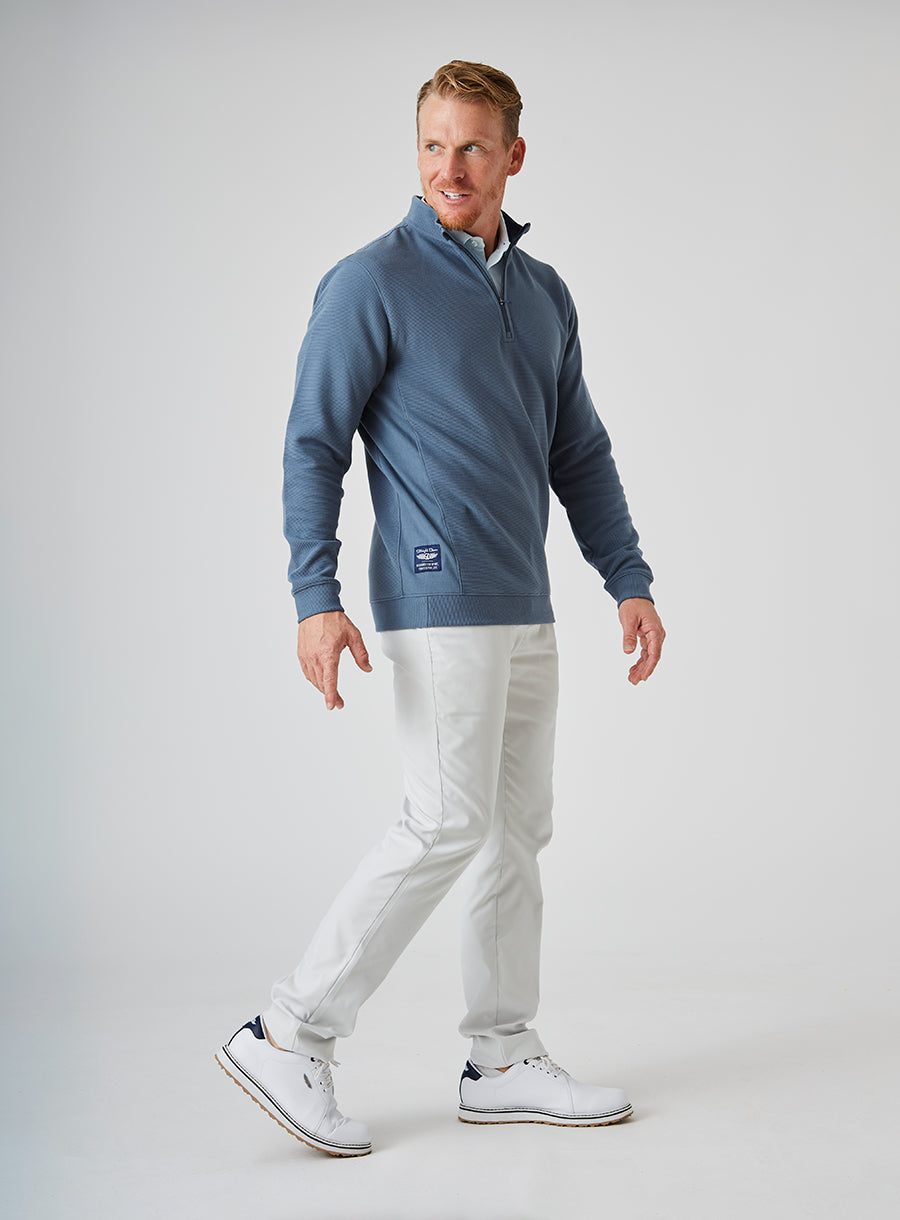 Straight Down Catalina Quarter Zip - Deep Sea