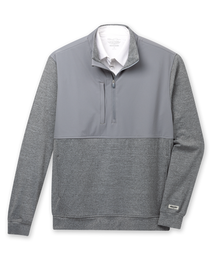Straight Down Harding Hybrid Quarter Zip - Storm
