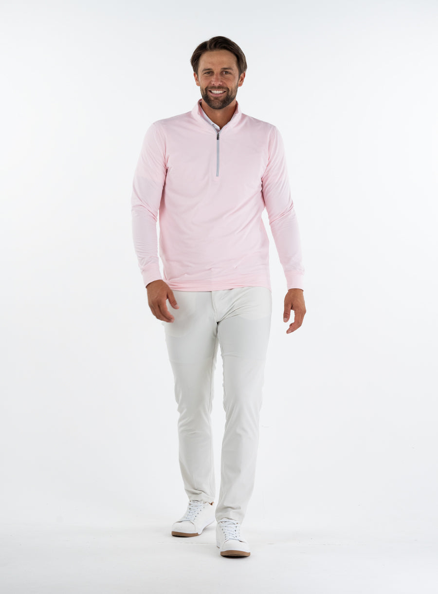 Straight Down Ballard Quarter Zip - Pink