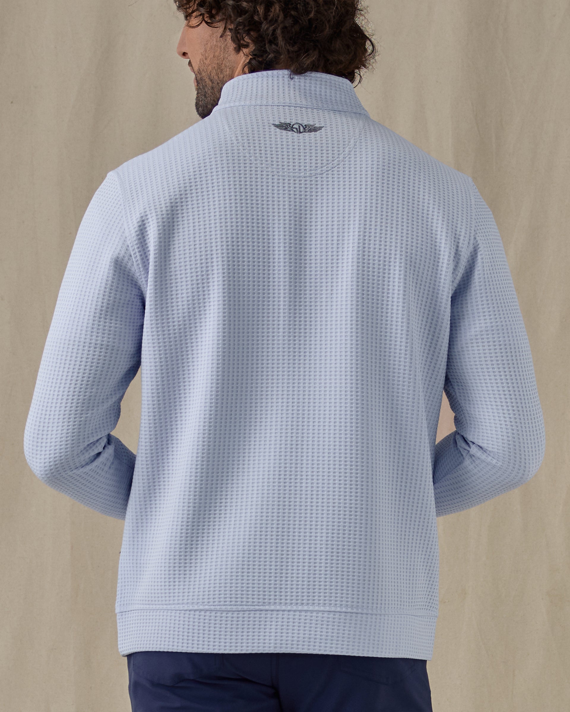Straight Down Hollister Snap Placket Pullover - Powder