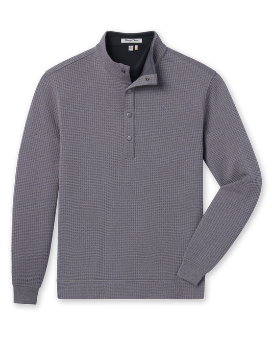 Straight Down Hollister Snap Placket Pullover - Charcoal Heather