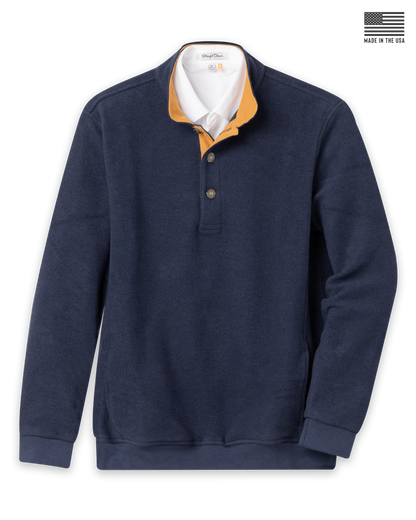 Straight Down Foothill V2 Placket | Made in USA Fleece Pullover