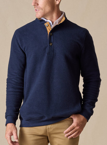 Straight Down Foothill V2 Placket | Made in USA Fleece Pullover