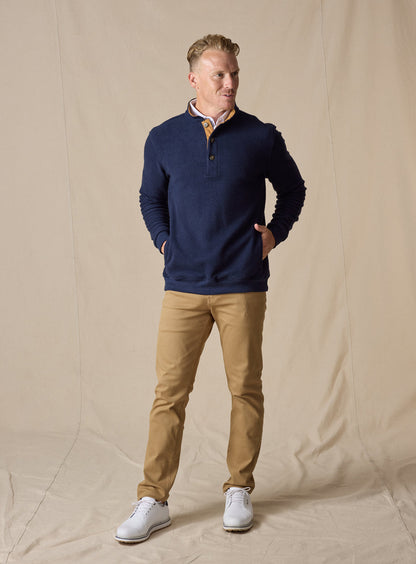 Straight Down Foothill V2 Placket | Made in USA Fleece Pullover
