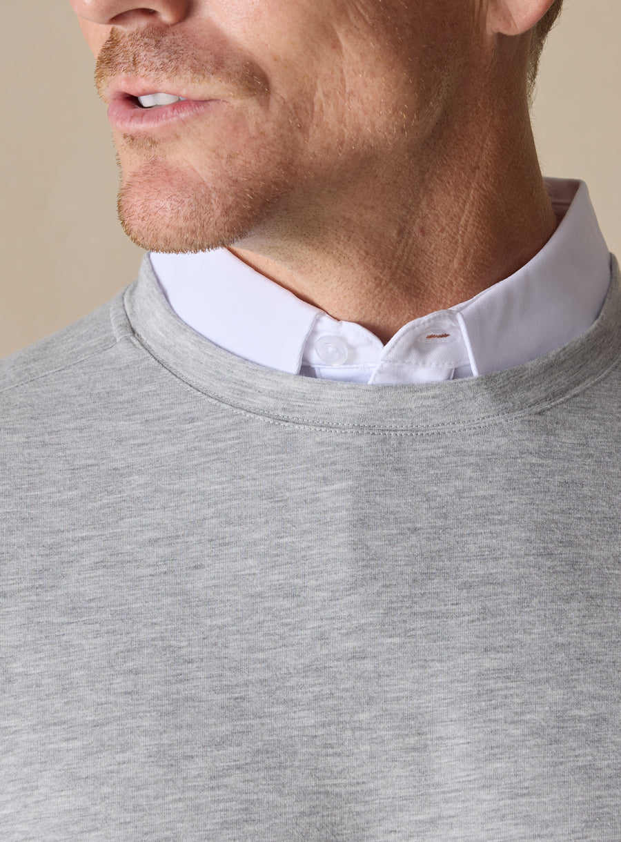 Straight Down Nathan 2.0 Crew - Light Grey Heather