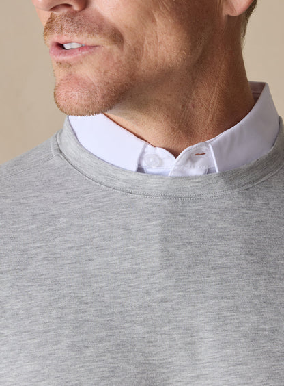 Straight Down Nathan 2.0 Crew - Light Grey Heather