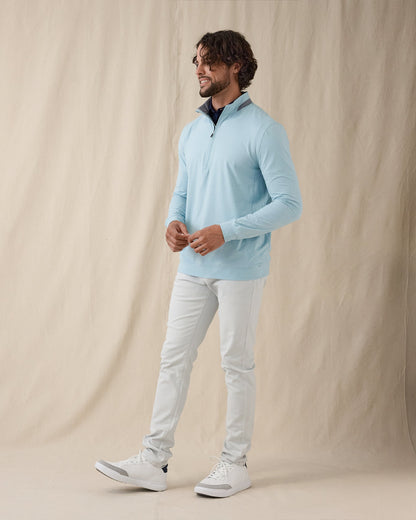 Straight Down Cimarron Quarter Zip - Delphinium