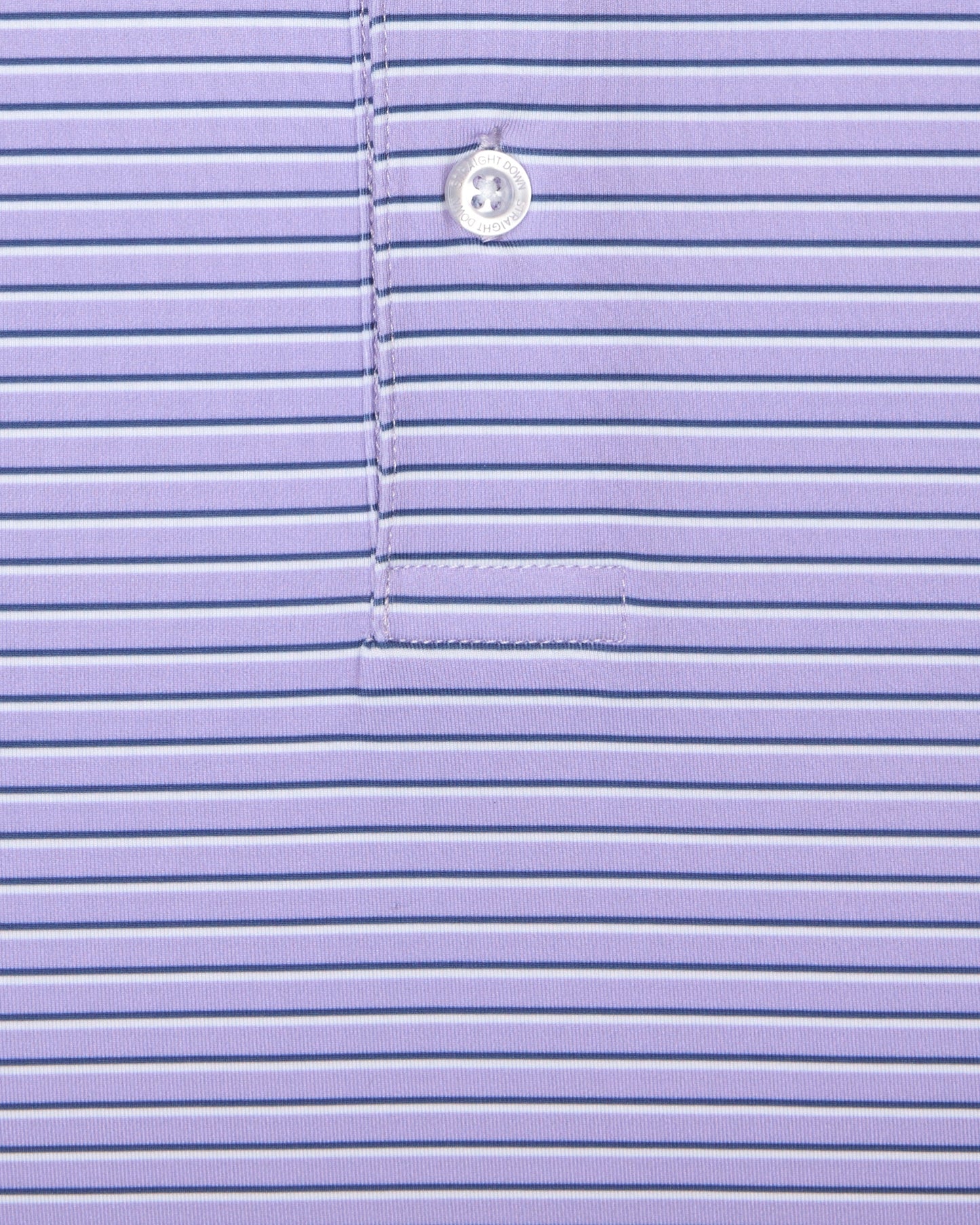 Straight Down Channel Stripe Polo - Violet