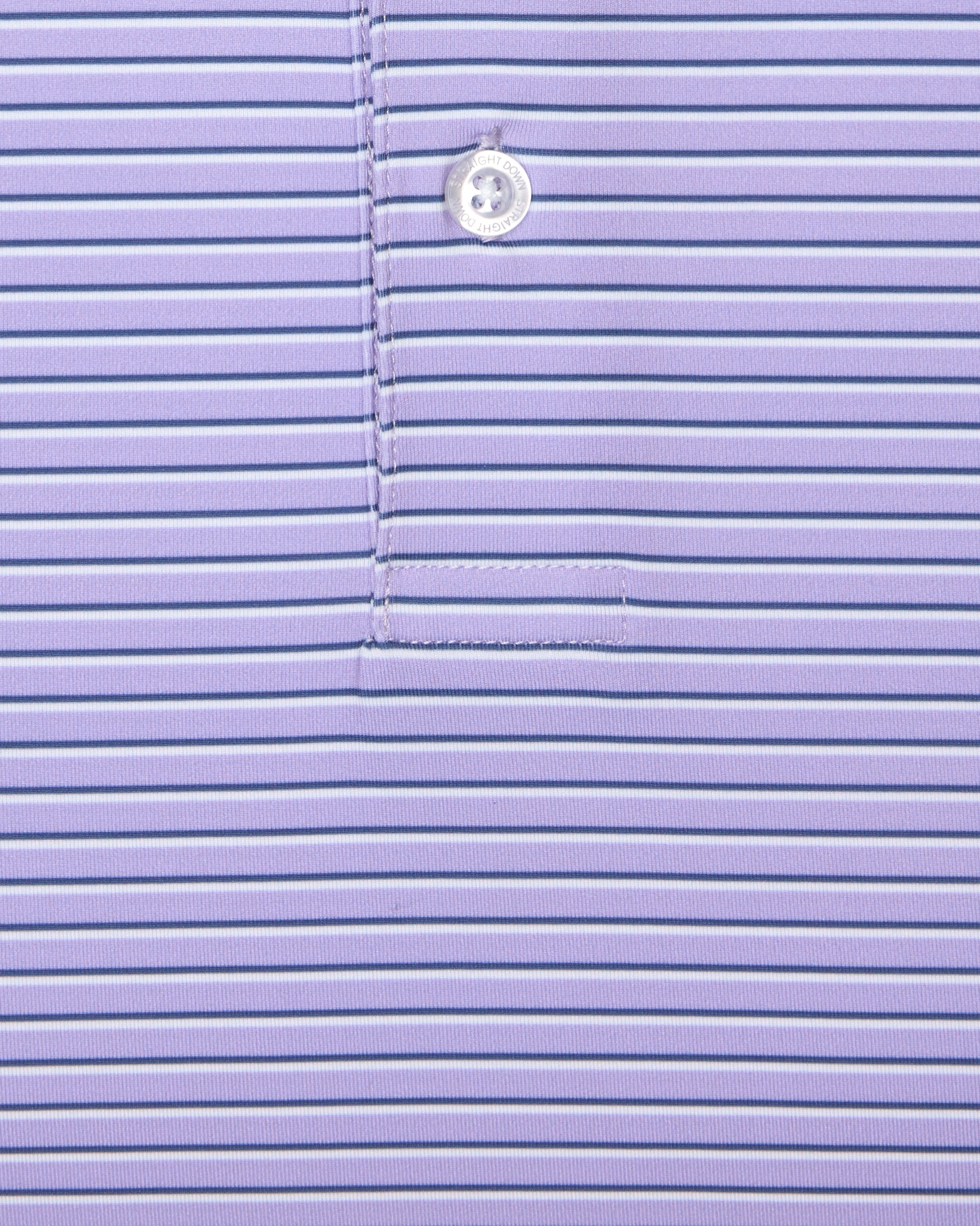 Straight Down Channel Stripe Polo - Violet