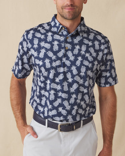 Straight Down Pineapple Express Polo - New Indigo