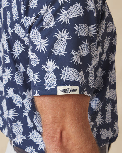 Straight Down Pineapple Express Polo - New Indigo