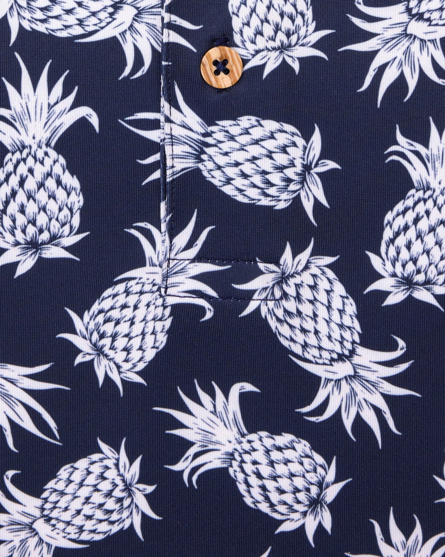 Straight Down Pineapple Express Polo - New Indigo